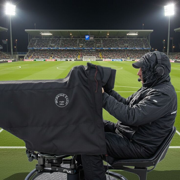 Side shot: the C901 waterproof Cordura cover does its job